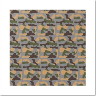 Military Veteran Cammo Camouflage Mask Cover. Posters and Art